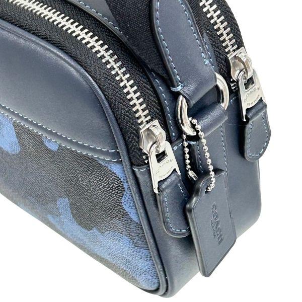 国内発送 コーチ バッグ メンズ COACH ショルダーバッグ シグネチャー カモ プリント グラハム クロスボディ CDC22 SVBLM ブルーマルチ_4