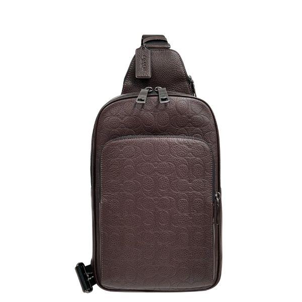 国内発送 コーチ バッグ メンズ COACH ショルダーバッグ シグネチャー レザー イーサン パック スリングパック CDC68 QBMPL メイプル_1