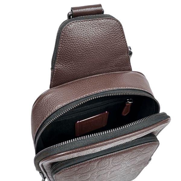 国内発送 コーチ バッグ メンズ COACH ショルダーバッグ シグネチャー レザー イーサン パック スリングパック CDC68 QBMPL メイプル_5