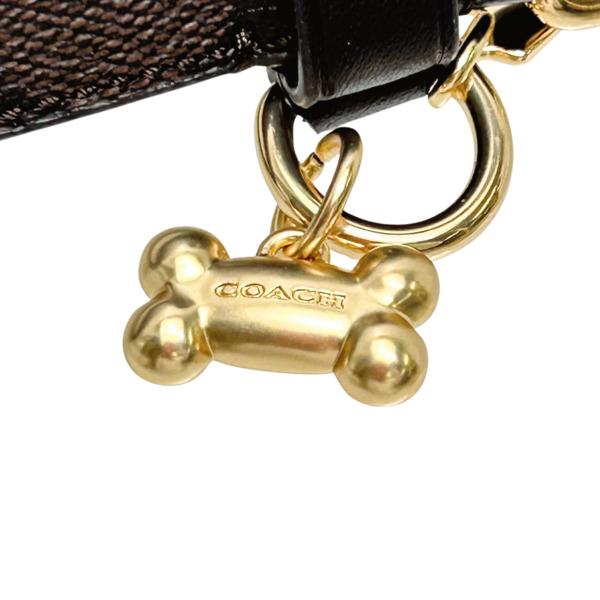 コーチ ペット用品 COACH 犬用首輪 中型犬 シグネチャー ミディアム ペット カラー CH146 IMAA8 ブラウン×ブラック 首輪