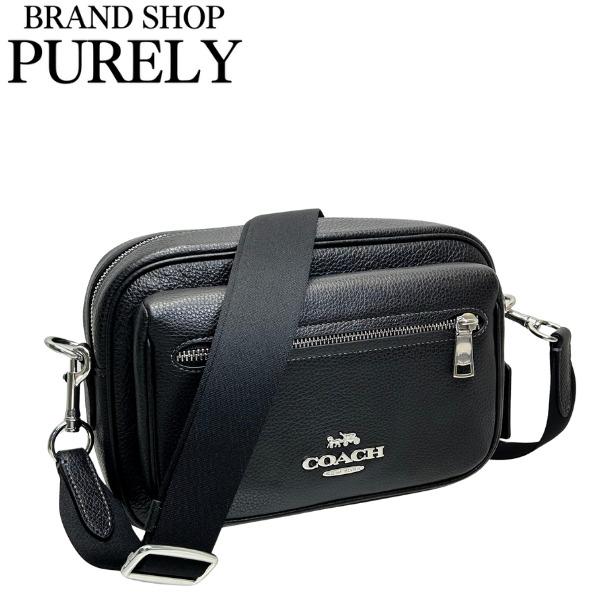 コーチ バッグ メンズ COACH ショルダーバッグ レザー エリアス クロスボディ バッグ CJ509 SVDTV ブラックの通販は 23,458円