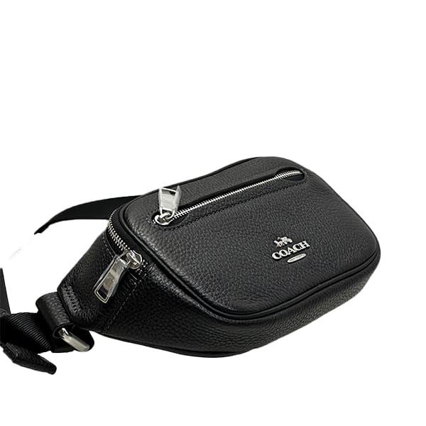 コーチ バッグ レディース COACH ボディバッグ レザー ミニ ベルト バッグ CL479 SV/BK ブラックの通販は