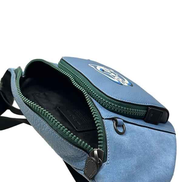 コーチ バッグ メンズ COACH ボディバッグ カラーブロック コーチ スタンプ トラック ベルト バッグ CM274 QBW5J ライトミストマルチ