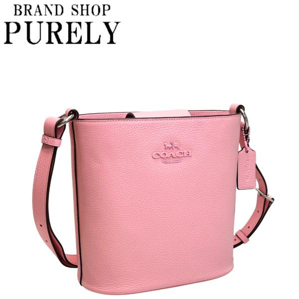 コーチ バッグ レディース COACH ショルダーバッグ レザー ソフィー バケット バッグ CR153 SVVDT フラワーピンクの通販は