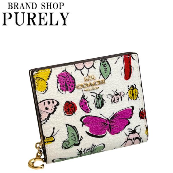 【COACH】人気★ クリーチャープリント 携帯 折りたたみ財布 コーチ 財布 レディース COACH 折り財布 クリーチャー プリント