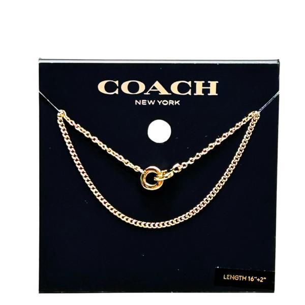 すぐ届く COACH ミニ ボウ レイヤード ネックレス キャンディ レイヤード ネックレス （ネックレス・ペンダント