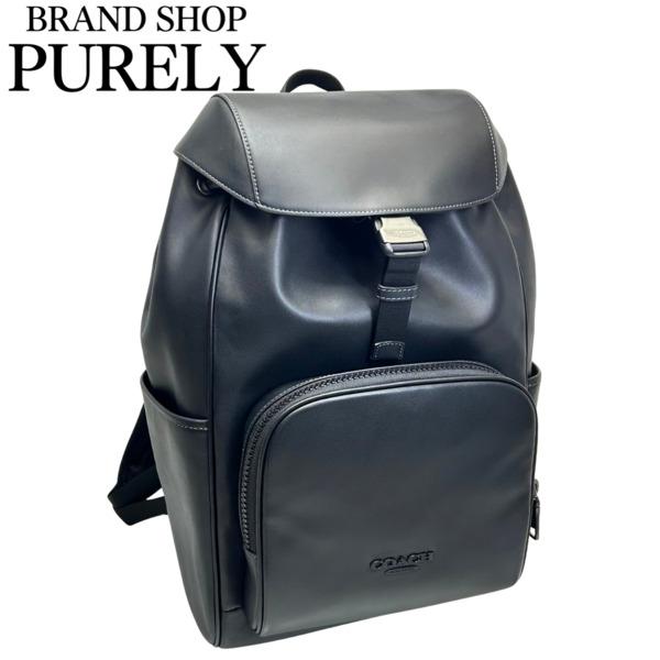 ショウ① コーチ COACH レザー リュック バックパック 黒