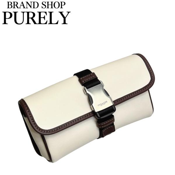 コーチ ポーチ メンズ COACH OUTLET レザー レーサー ポーチ