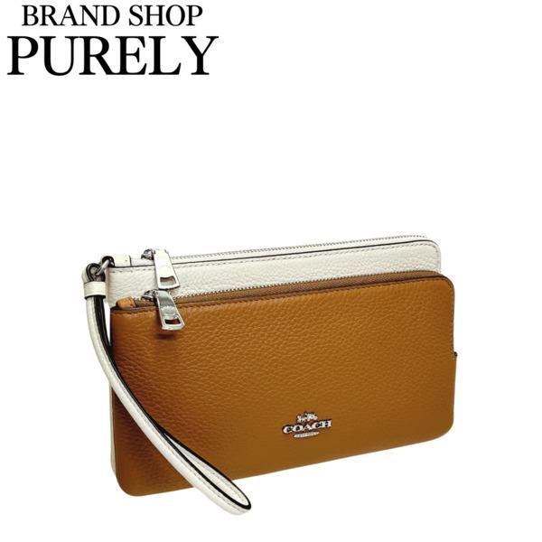 コーチ ぺブルレザー キスロック がま口 ノラ ブルーベリー 財布 COACH