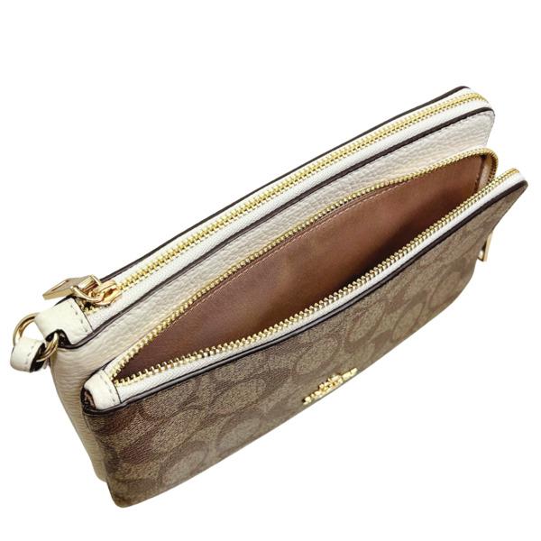 COACH コーチ　ダブルジップ財布ポーチ 即発 COACH ダブル ジップ ポーチ 財布 リストレット 財布・小物