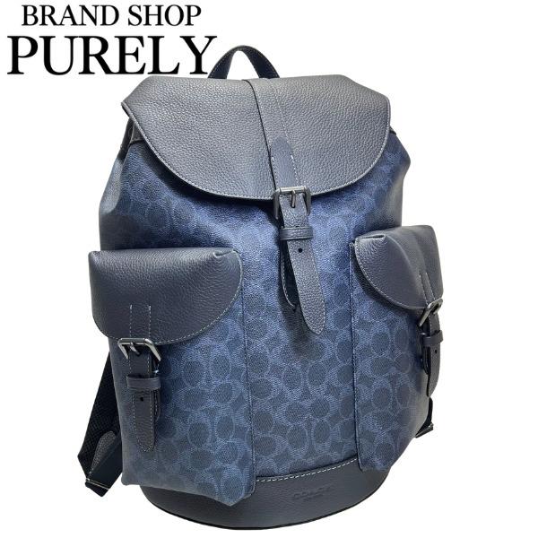 コーチ バッグ メンズ COACH リュックサック シグネチャー ワーナー バックパック CW211 QBN2V デニム×ミッドナイトネイビー