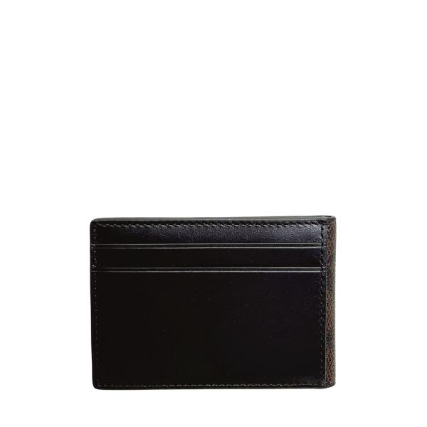コーチ 財布 メンズ COACH アウトレット カードケース シグネチャー コンパクト ビルフォールド ウォレット CW368 EEW ウォルナット×ブラック_2