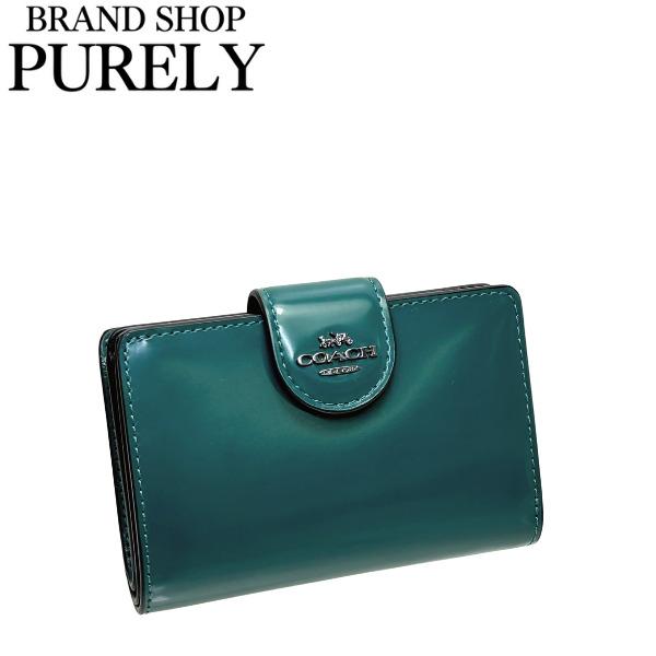 コーチ 財布 レディース COACH 折り財布 レザー ミディアム コーナー ジップ ウォレット CW526 QBDM9 エメラルドグリーンの通販は