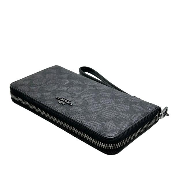 S コーチ コーチ 長財布美品 - F54009 黒 レザー COACH 長財布