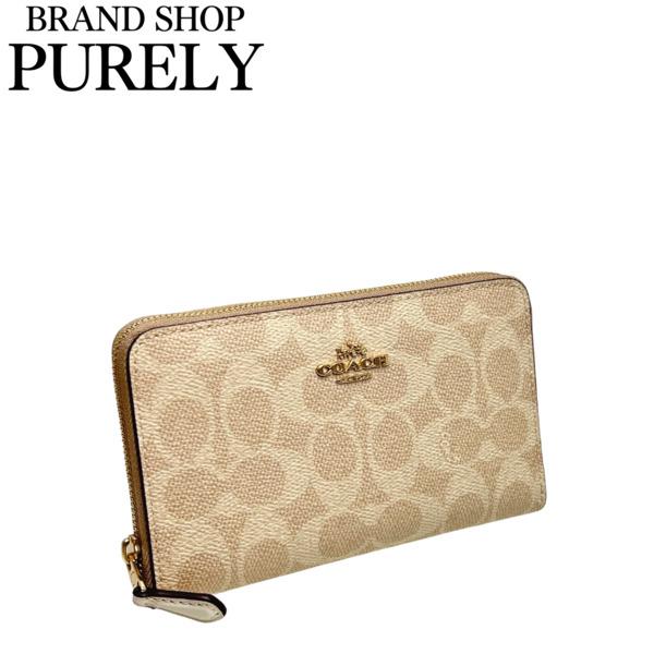 コーチ 財布 レディース COACH 長財布 シグネチャー ミディアム