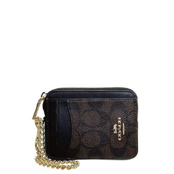 COACH コインケース CW883 IMXAQ ウォルナット/ブラック コーチ コインケース メンズ レディース ブランド COACH CW883