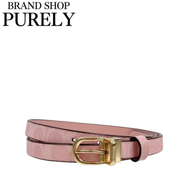 コーチ ベルト レディース COACH 小物 18MM シグネチャー クラシック バックル カット トゥ サイズ リバーシブル ベルト CX058 IMPO パウダーピンク