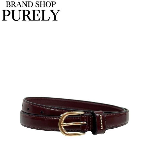 コーチ ベルト レディース COACH 小物 18MM レザー クラシック バックル ベルト Mサイズ CZ081 IMMER  メルロー