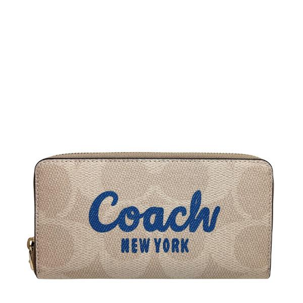 COACH シグネチャー グラフィック ロング ジップ アラウンド
