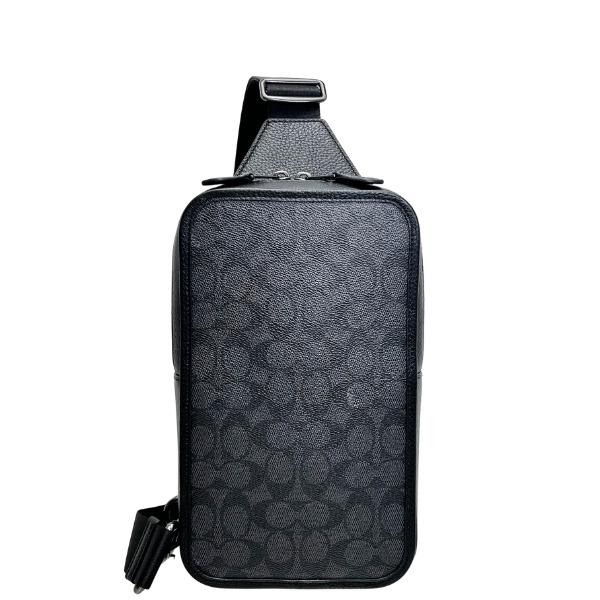 コーチ バッグ メンズ COACH ショルダーバッグ シグネチャー サリバン パック スリングパック CZ397 QBMI5 チャコール×ブラック_1