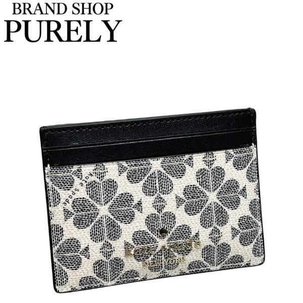 ケイトスペード カードケース レディース KateSpade 小物 スペード フラワー スモール スリム カード ホルダー KI371 BLC ブラックマルチ