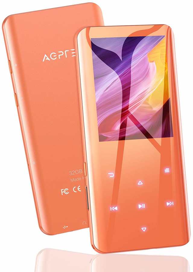 MP3プレーヤー AGPTEK 32GB内蔵 Bluetooth5.0 mp3プレイヤー 3D曲面