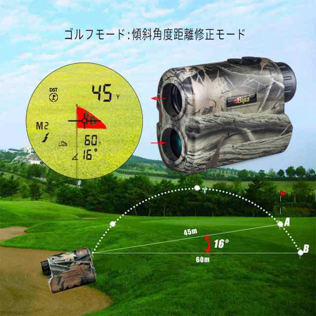 BIJIA 距離測定器 レーザー距離計 狩猟距離計 多機能距離計 最大測定距離600m 高精度 軽量 携帯型 コンパクト 操作簡単 射的 弓矢の狩猟  の通販はau PAY マーケット - AOIBOEKI au PAY マーケット店 | au PAY マーケット－通販サイト