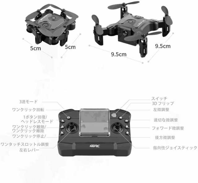 4DRCミニドローン初心者ドローン屋内折りたたみ式4軸小型機 子どもが楽しむトイドローン 3パターンスピードラジコンドローン(モジュールの通販はau  PAY マーケット - AOITRAD au PAY マーケット店