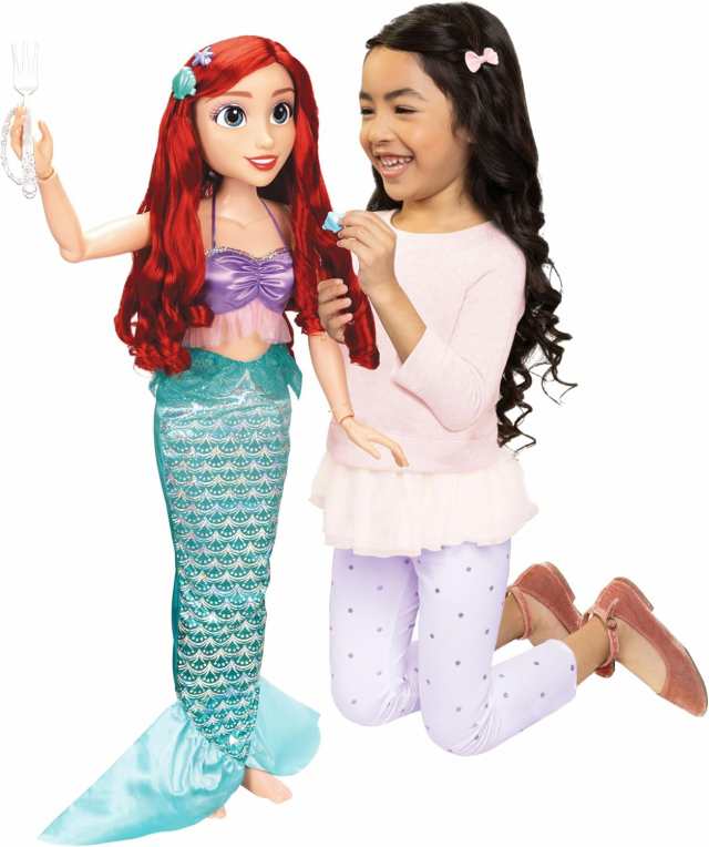 ディズニー アリエル ビッグ サイズ ドール 80cm 人形 大きい 可愛い プリンセス 特大 Disney Princess Ariel Doll Playdate 32” Tall &