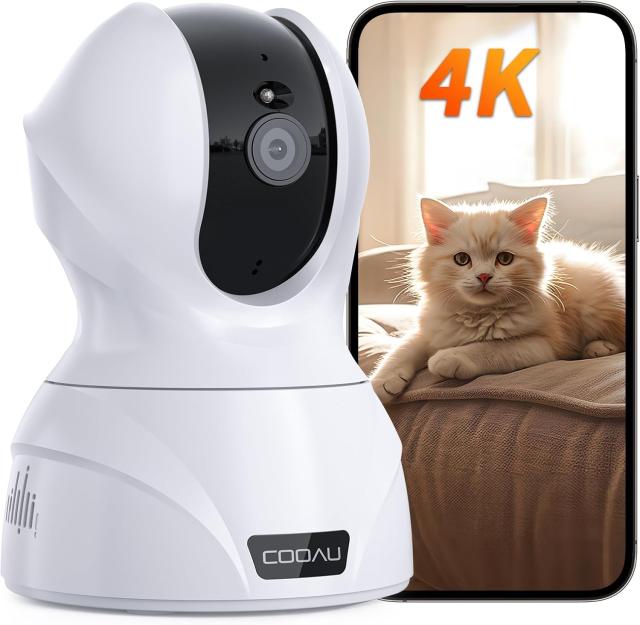 【臨場感溢れる800万画素・5GWIFI対応】COOAU ペットカメラ iphone対応 見守りカメラ 8MP 監視カメラ 防犯カメラ Wi-Fi/有線LAN対応 夜間暗視 360°PTZ機能 遠隔操作 AI検知 室内カメラ 自動追尾 双方向音声 複数録画機能 ネットワークカメラ type-c対応 猫/犬/子供/老人介護の通販は