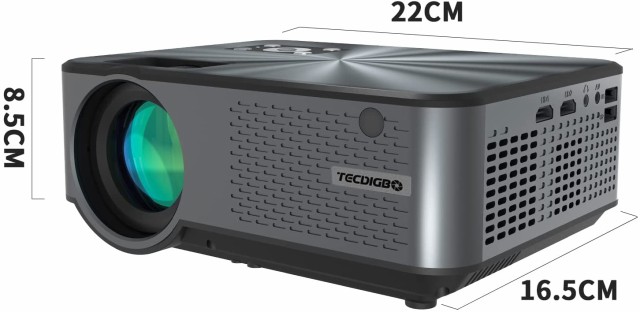 TECDIGBO WIFI プロジェクター小型5G 1080Pネイティブ解像度 4K対応
