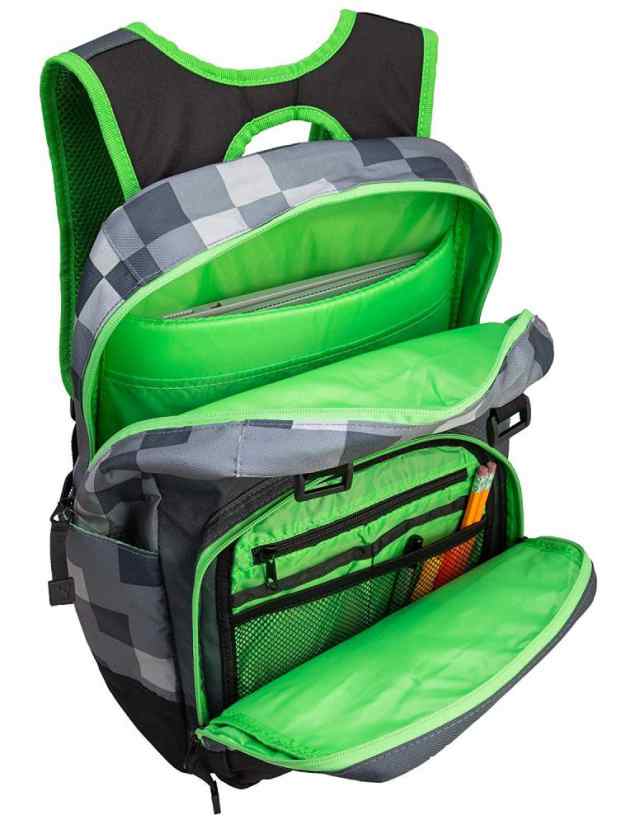 マインクラフト リュック グレー クリーパー バックパック 約43センチ 並行輸入品 Jinx Minecraft Creepy Creeper Kids Backpack Greyの通販はau Pay マーケット Aoitrade