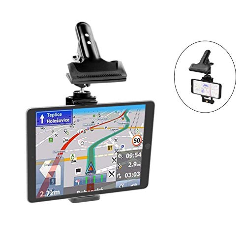 Zenoplige 車載 ホルダー スマホ タブレット クリップ しっかり固定 携帯 スタンド サンバイザー 後部座席 使用可能 Android Iphone Ipadの通販はau Pay マーケット Aoitrade
