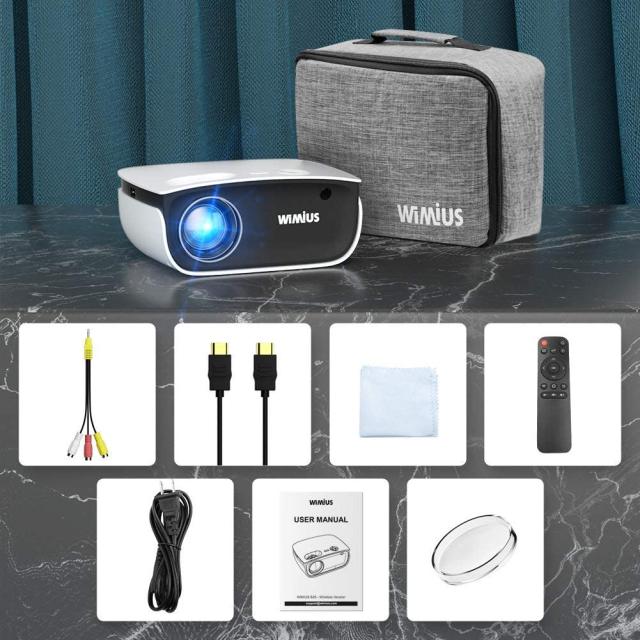 Wimius プロジェクター 5800lm 1080pフルhd対応 Bluetooth機能 Wifiでスマホとワイヤレス接続可能 小型 収納バッグ ホームシアター Wifi の通販はau Pay マーケット Aoitrade