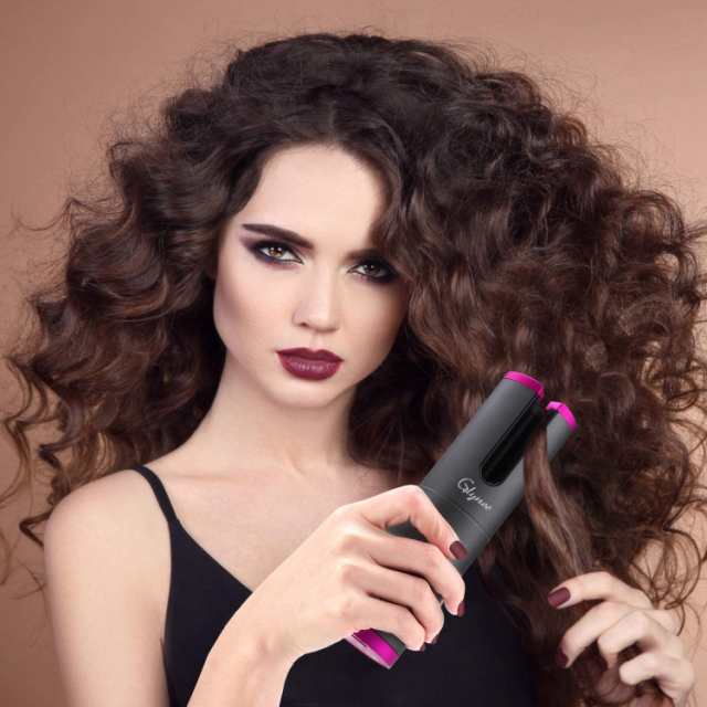 オートカールヘアアイロン コードレス自動カールアイロン 温度調節可能ヘアアイロン 多機能usb充電自動巻き髪 自宅 旅行にの通販はau Pay マーケット Aoitrade