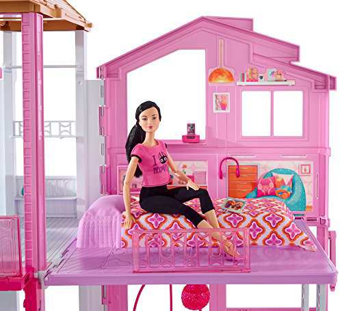 barbie pink passport 3 story townhouse