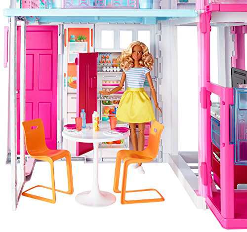 barbie pink passport doll house