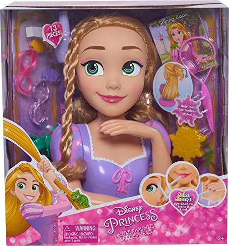 おしゃれヘアー ディズニープリンセス スタイリングヘッド デラックス 塔の上のラプンツェル　Disney Princess Deluxe  Rapunzel Styling ｜au PAY マーケット