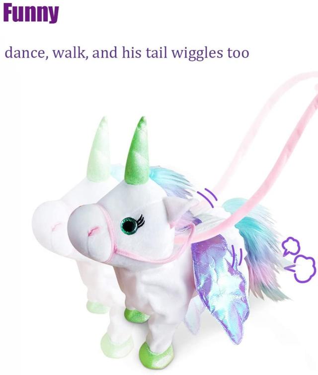 お散歩ユニコーン 歌 歩く 馬の鳴き声 ペガサスポニー ホワイト 並行輸入品 Electronic Pet Unicorn Stuffed Unicorn Singing Waの通販はau Pay マーケット Aoitrade
