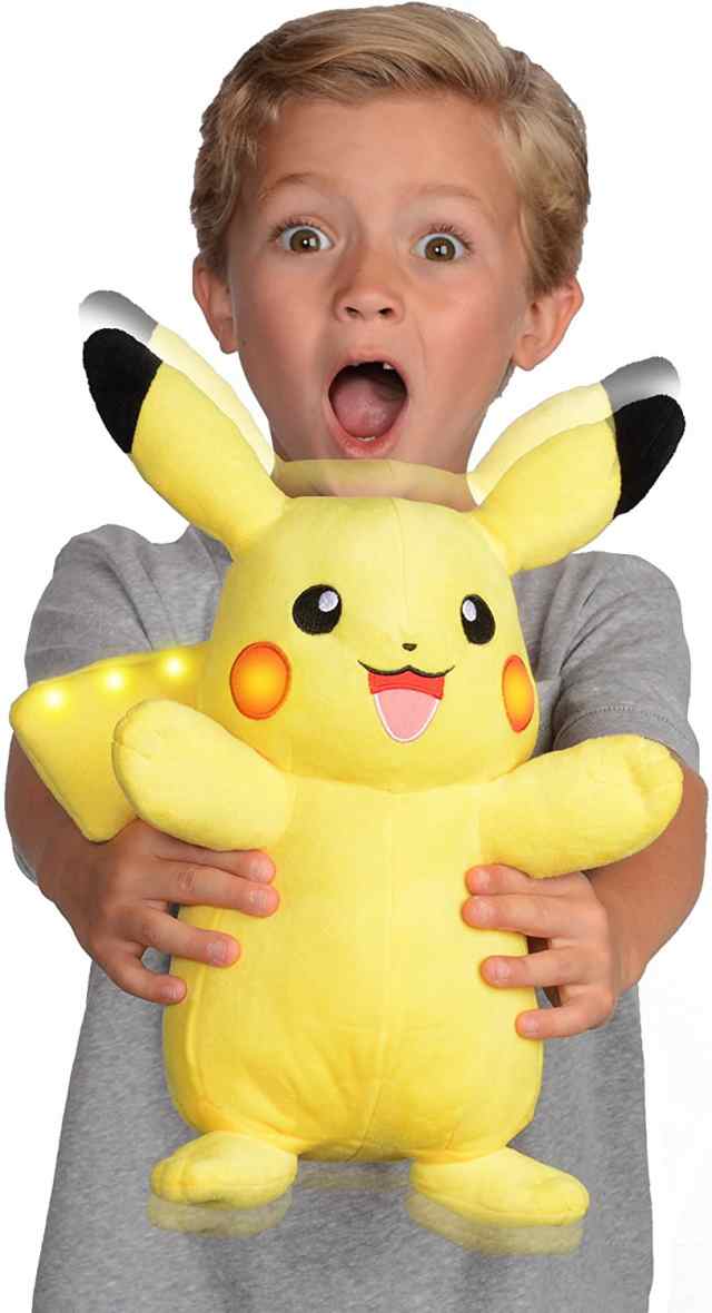 半額品 ポケモン パワーアクション ピカチュウ ぬいぐるみ 光る おしゃべりする 並行輸入品 Pokemon Plush Power Action Interactive Pikachu 人気ブランド Farmerscentre Com Ng