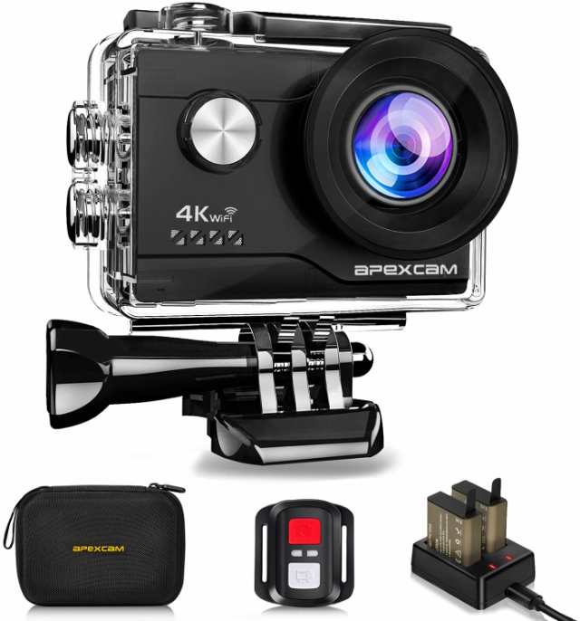 アクションカメラ Apexcam アクションカメラ 4K 2000万画素 SONY