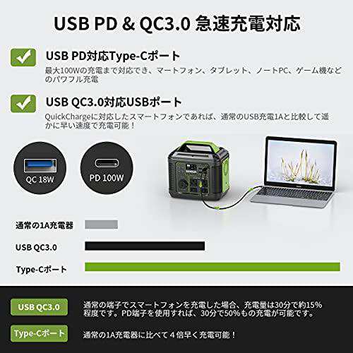 ポータブル電源 EENOUR P302 大容量 家庭用蓄電池 80000mAh/296Wh AC