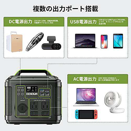 ポータブル電源 EENOUR P302 大容量 家庭用蓄電池 80000mAh/296Wh AC