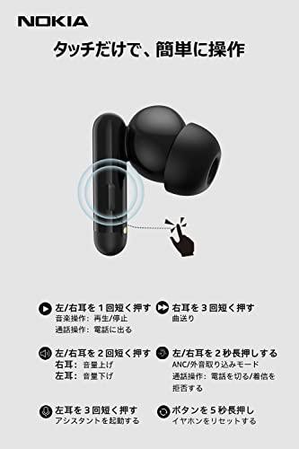 ワイヤレス イヤホン ノキア Nokia 最先進Bluetooth 5.2 完全