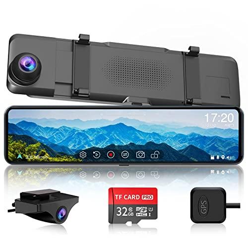 ドライブレコーダー ミラー型 11インチ超大画面 前後カメラ HDR/WDR Amazon.co.jp: 【次世代4K画質・11インチIPS大画面】ドライブ