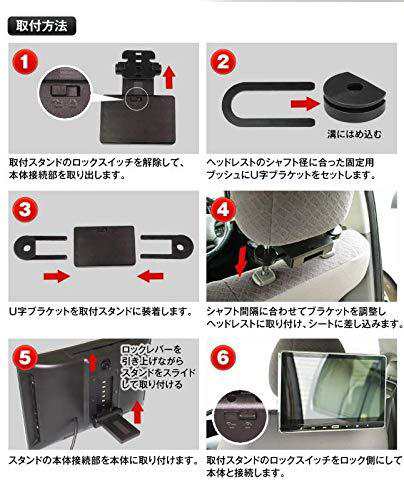 ヘッドレストモニター [2021 新型] スロットインで出し入れラクラク IPS液晶搭載で 大画面11.6インチヘッドレストモニター DVDプレーヤ