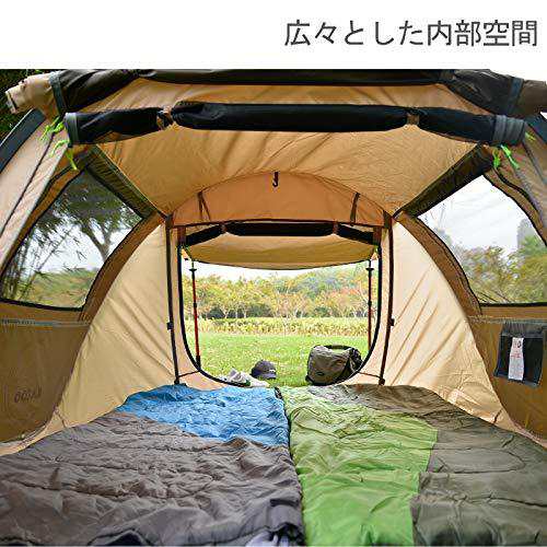 テント KAZOOキャンプ用自動屋外ポップアップテント防水用クイック ...
