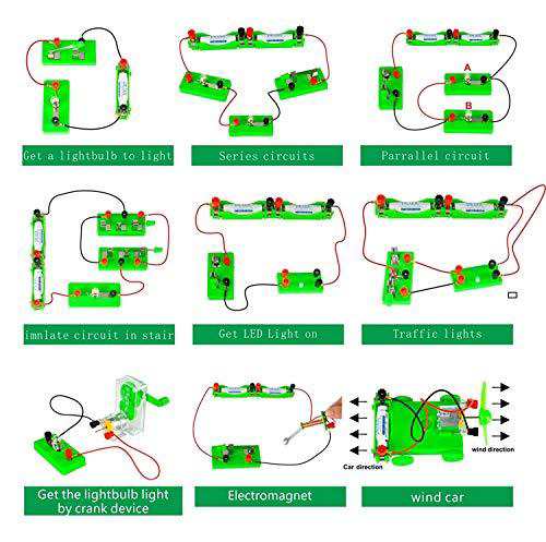 OSOYOO 理科 科学 電気回路実験学習キット イラストマニュアル付