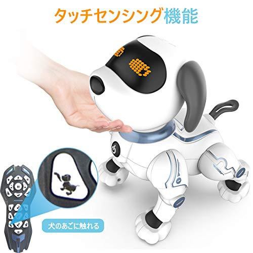 OKK ロボット犬 おもちゃ 犬型ロボット 電子ペット ロボットペット 子供おもちゃ 音声制御 吠える プログラミング ペットロボット男の子 ｜au  PAY マーケット