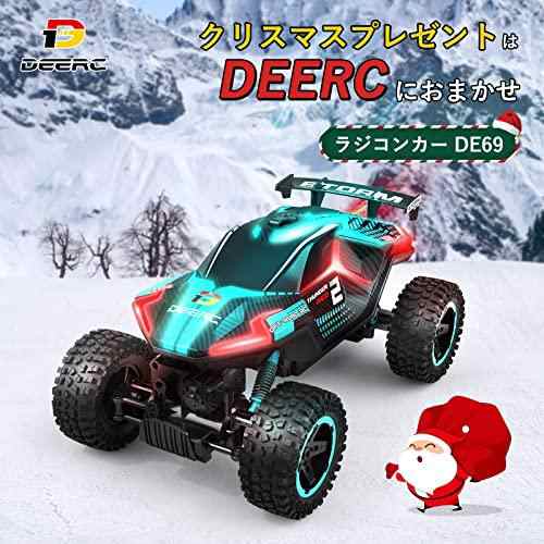 DEERC ラジコンカー こども向け オフロード 4WD 四輪駆動 操作時間70分